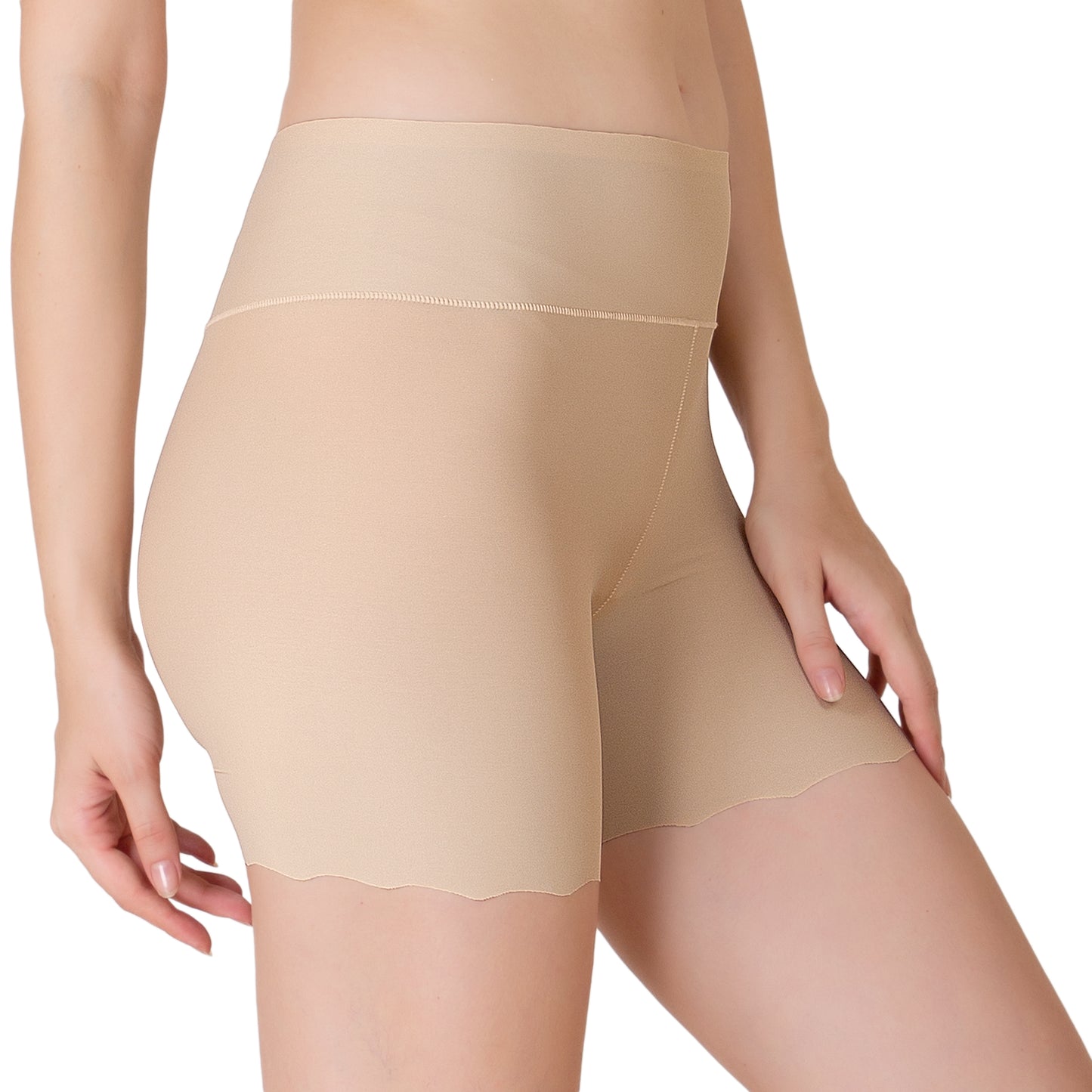 Luella™ Luxury Ice Silk Shapewear Slip Shorts: Effortless Tummy Control for a Flawless Look.