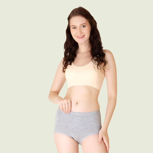 Luella™ Cotton Panties for Women/Girls – Stretchy Seamless Hipsters with Full Rear Coverage & Anti-Microbial Technology.