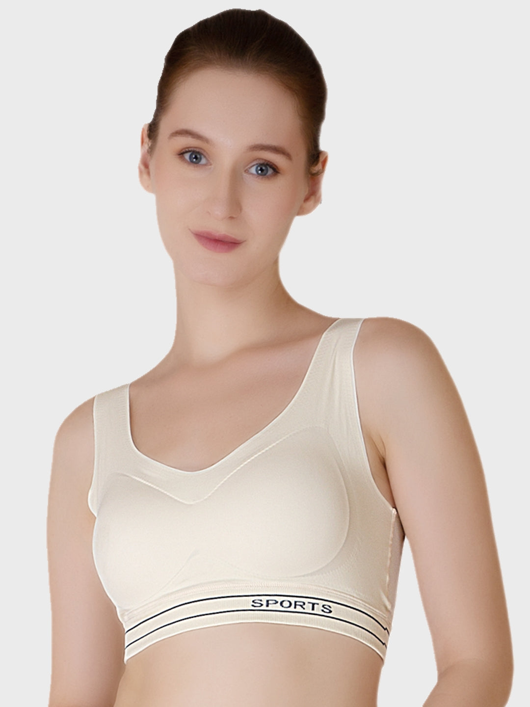 Luella™ Women’s Lightly Padded Wire-Free T-Shirt Bra – Breathable and Seamless Comfort.