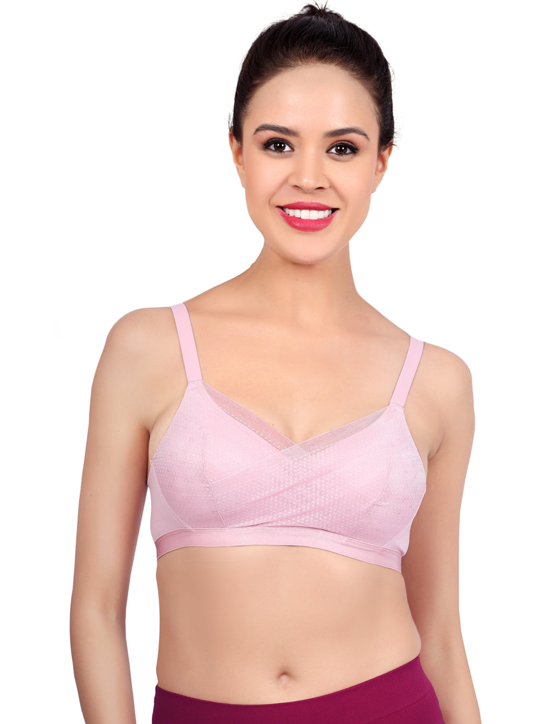 Luella® Padded Non-Wired Mesh Bra - Lace