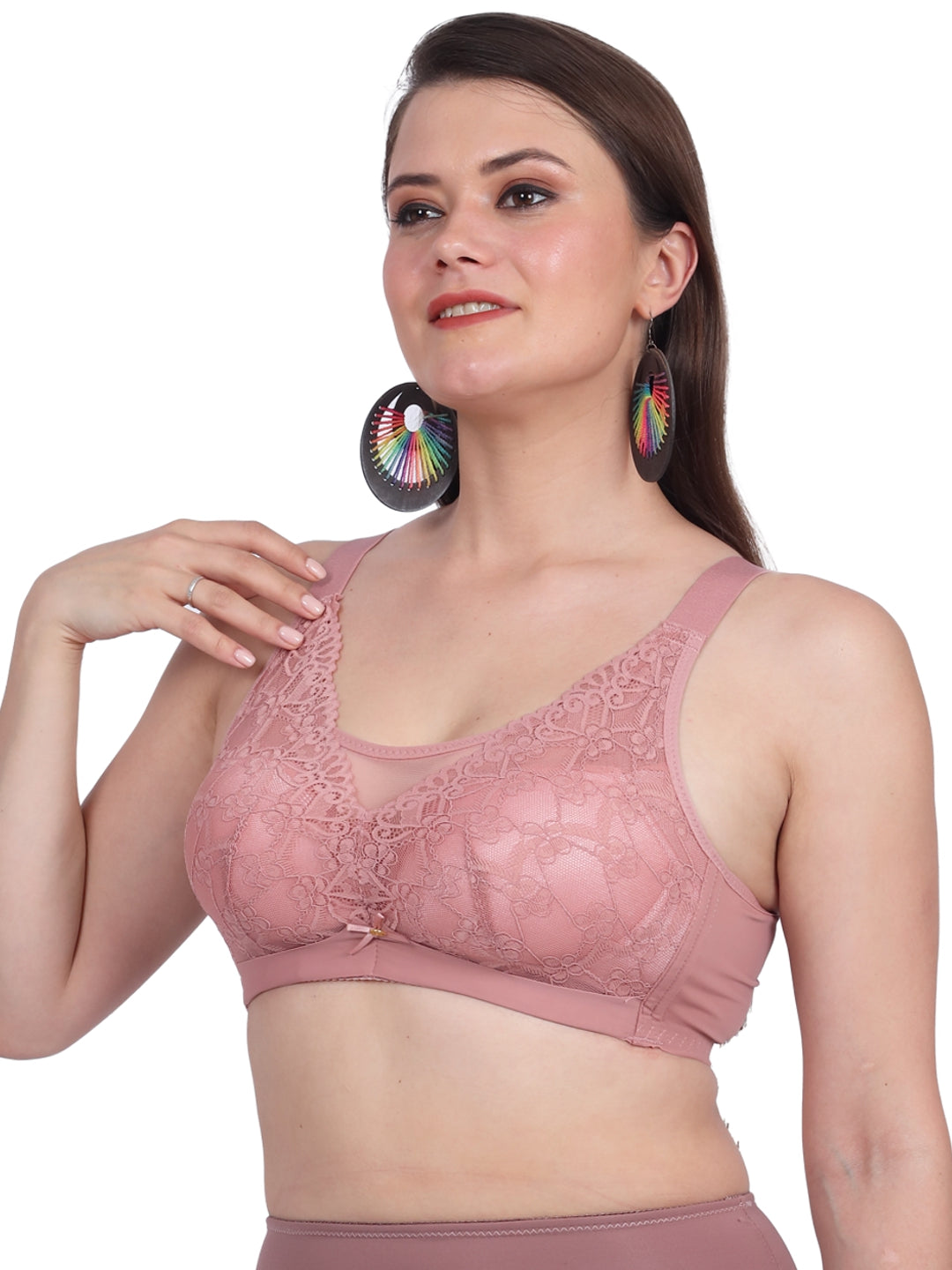Luella® Padded Non-Wired Full Cup Bra - Floral Lace