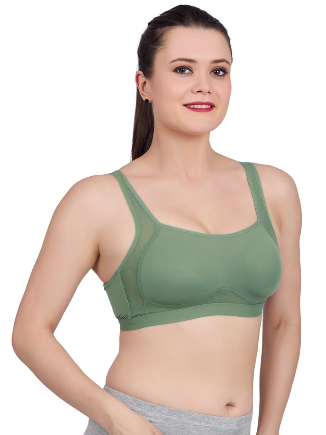 Luella® Padded Non-Wired Everyday Bra - with Mesh Breathable Fabric