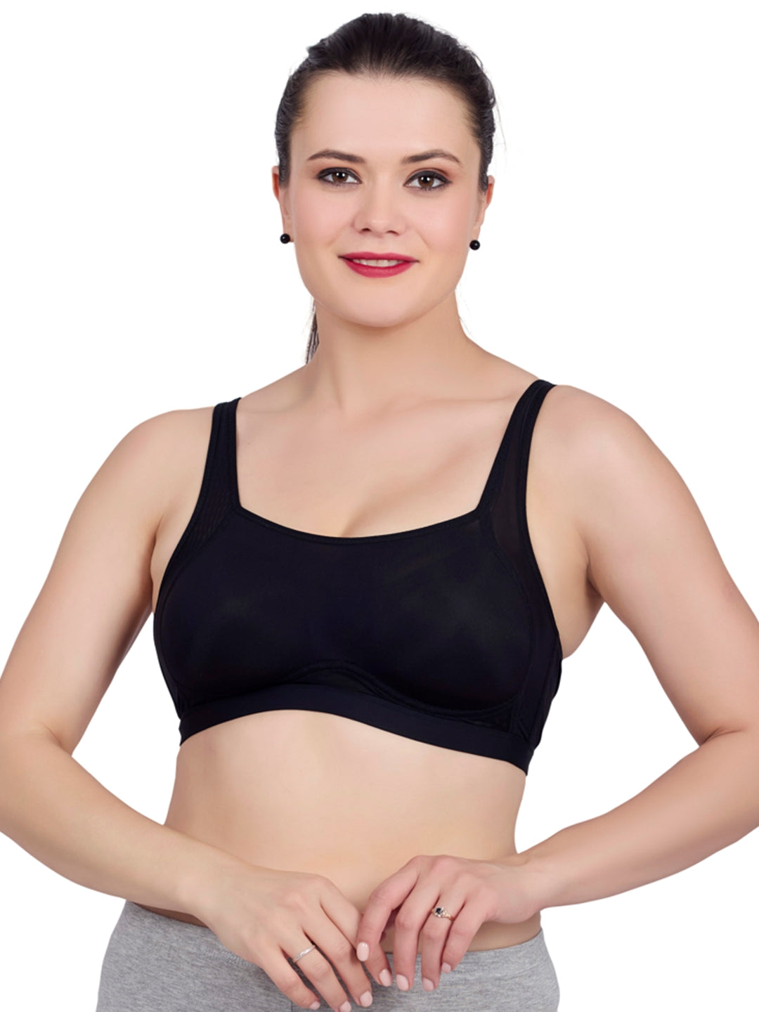 Luella® Padded Non-Wired Everyday Bra - with Mesh Breathable Fabric