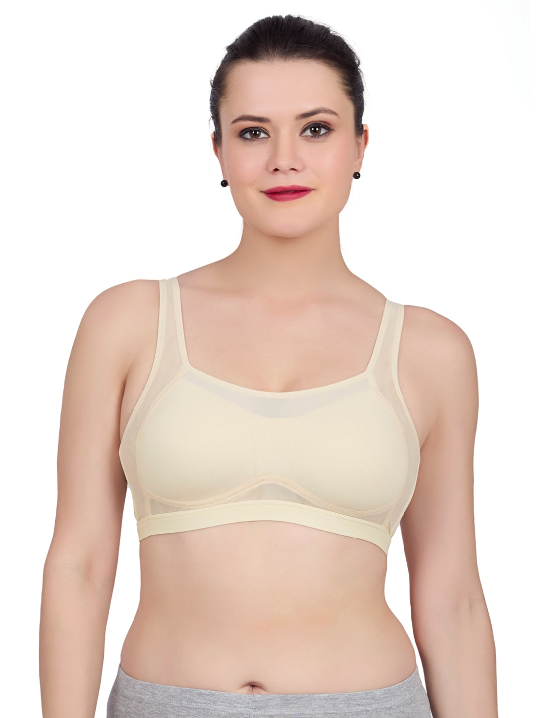 Luella® Padded Non-Wired Everyday Bra - with Mesh Breathable Fabric