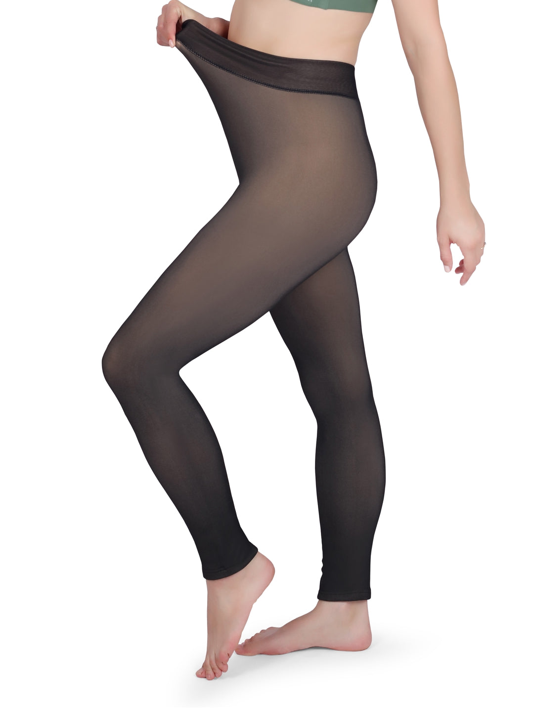 Luella® Fleece-Lined Dual Tone Leggings for Winter Adventures: Stay Warm, Stay Stylish