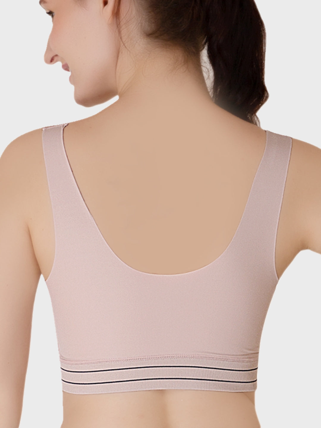 Luella™ Women’s Lightly Padded Wire-Free T-Shirt Bra – Breathable and Seamless Comfort.