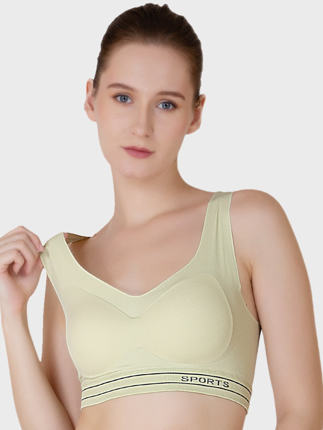 Luella™ Women’s Lightly Padded Wire-Free T-Shirt Bra – Breathable and Seamless Comfort.