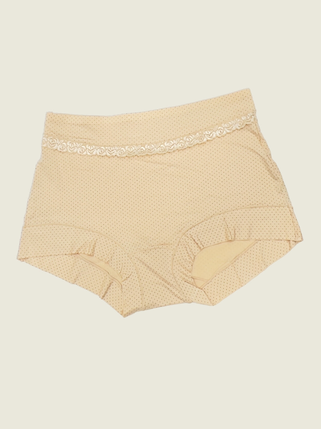 Luella™ Women's Elegant Lace Waistband Hipster Panty – Full Coverage Cotton-Spandex Comfort.