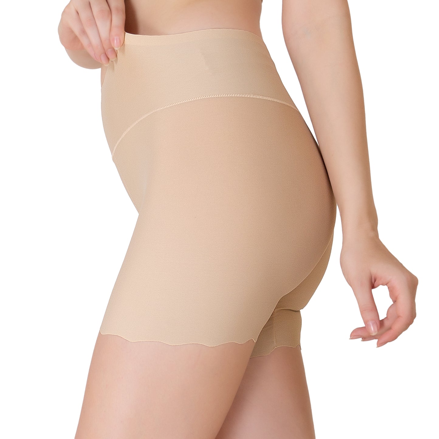 Luella™ Luxury Ice Silk Shapewear Slip Shorts: Effortless Tummy Control for a Flawless Look.