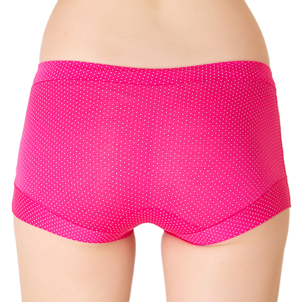 Luella™ Women's Elegant Lace Waistband Hipster Panty – Full Coverage Cotton-Spandex Comfort.