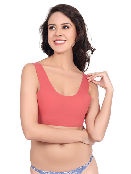 Luella™ Women's Wire-Free Full Coverage T-Shirt Bra – Lightly Padded & Seamless.