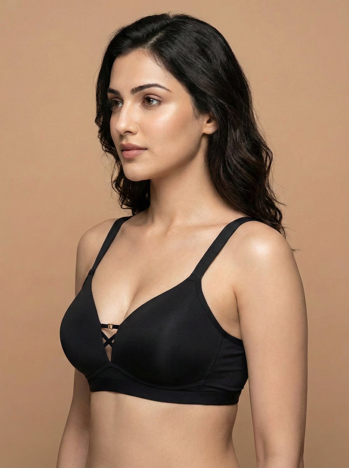 Sweet Heart Bra aka The Luella Stone-Detail Deep-V Plunge Bra