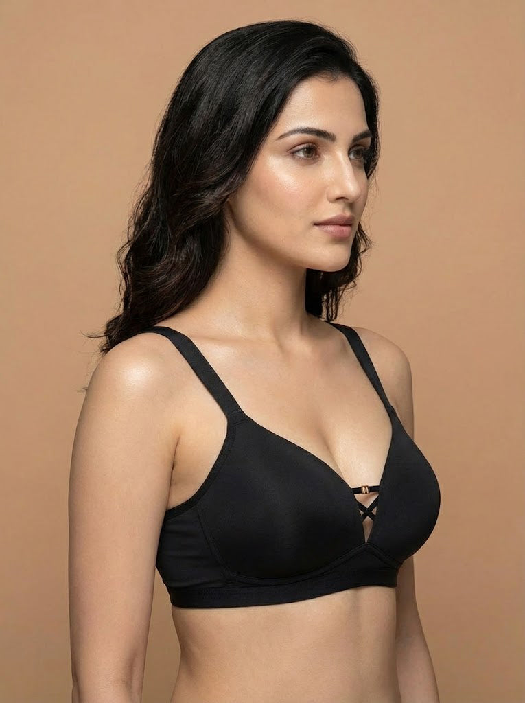 Sweet Heart Bra aka The Luella Stone-Detail Deep-V Plunge Bra