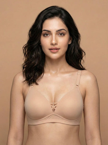 Sweet Heart Bra aka The Luella Stone-Detail Deep-V Plunge Bra