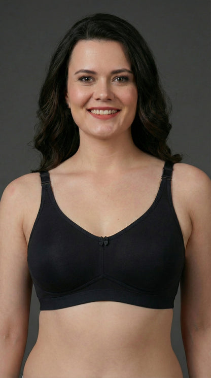 The Luella Double-Layered Cotton Comfort Bra - C Cup