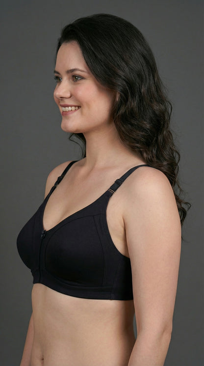 The Luella Double-Layered Cotton Comfort Bra - D Cup