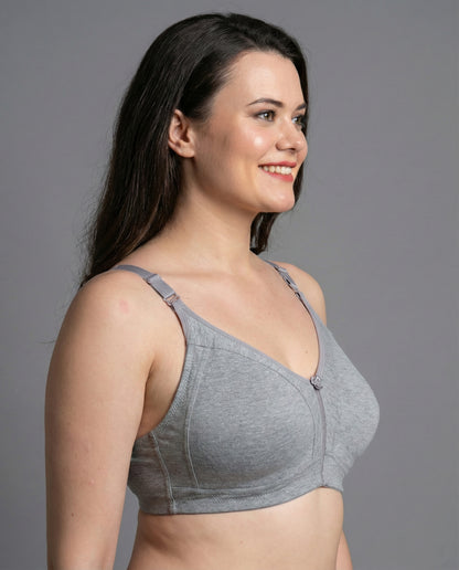 The Luella Double-Layered Cotton Comfort Bra - D Cup