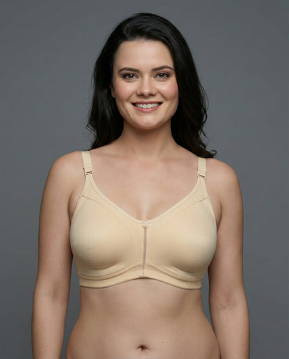 The Luella Double-Layered Cotton Comfort Bra - D Cup