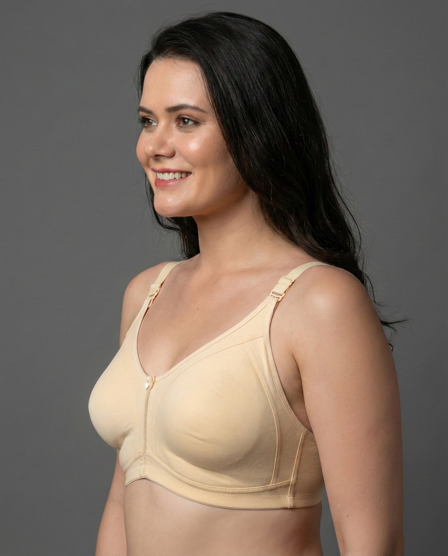 The Luella Double-Layered Cotton Comfort Bra - D Cup