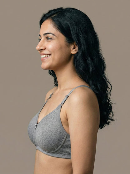 The Luella Cotton-Blend Seamless Padded Everyday Bra