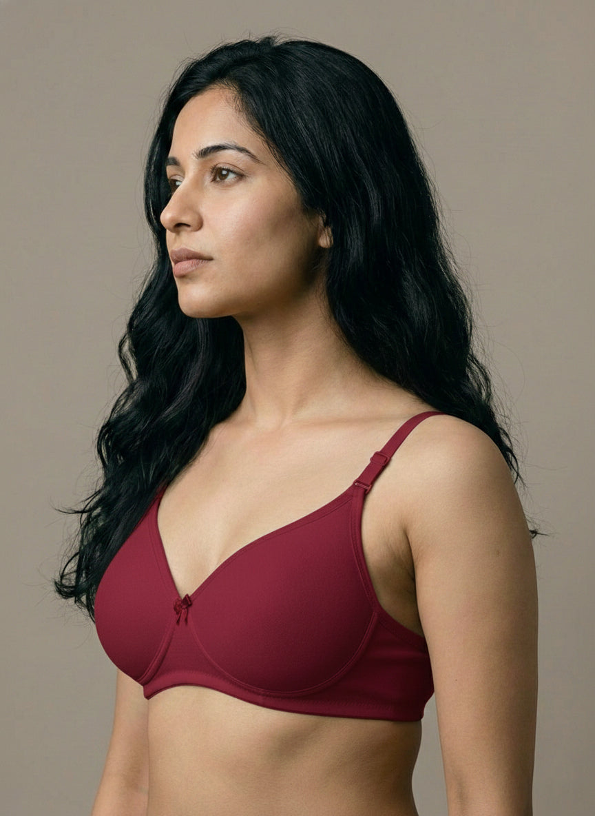 The Luella Cotton-Blend Seamless Padded Everyday Bra