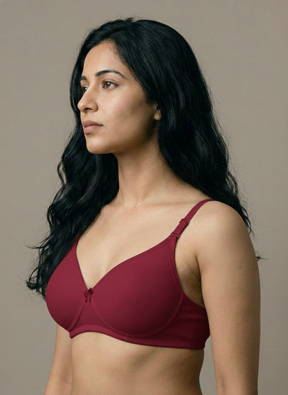 The Luella Cotton-Blend Seamless Padded Everyday Bra