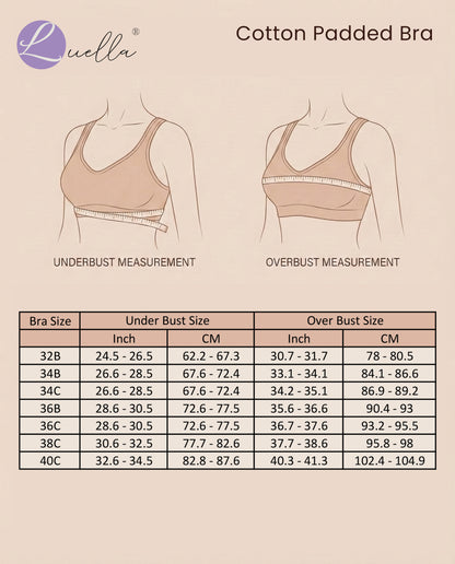 The Luella Cotton-Blend Seamless Padded Everyday Bra