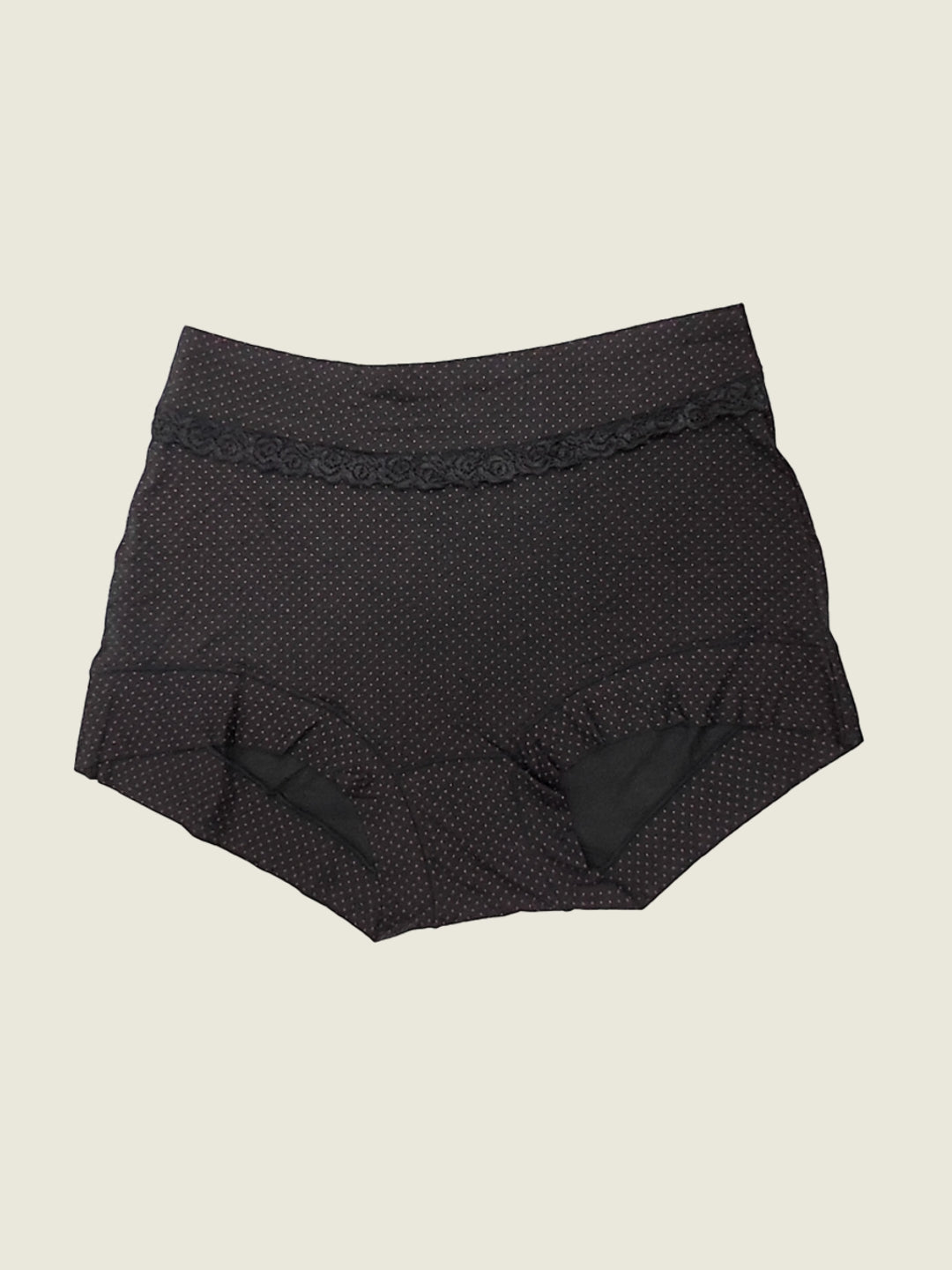Luella™ Women's Elegant Lace Waistband Hipster Panty – Full Coverage Cotton-Spandex Comfort.
