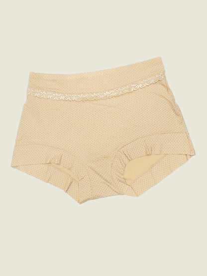 Luella™ Women's Elegant Lace Waistband Hipster Panty – Full Coverage Cotton-Spandex Comfort.