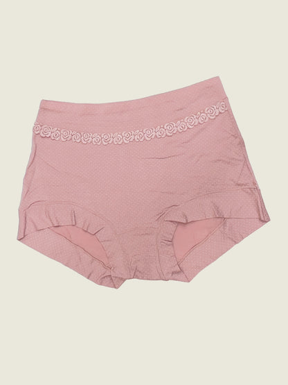 Luella™ Women's Elegant Lace Waistband Hipster Panty – Full Coverage Cotton-Spandex Comfort.